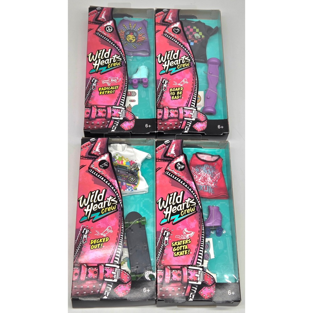 2019 Mattel-Wild Hearts Crew (Lot of 8) - Picture 4 of 5